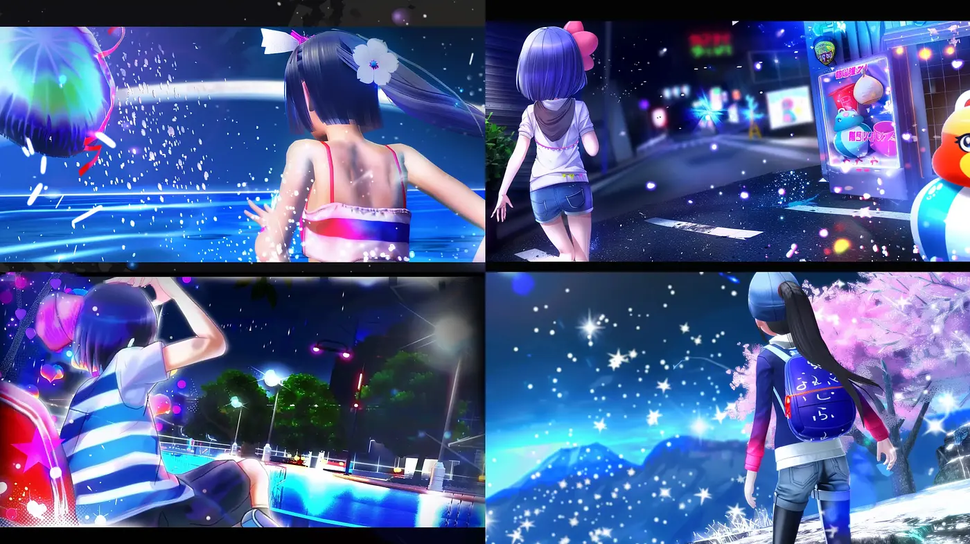 Luminous Dreamscape: An Ethereal Journey in Neon Glow - Midjourney sref style