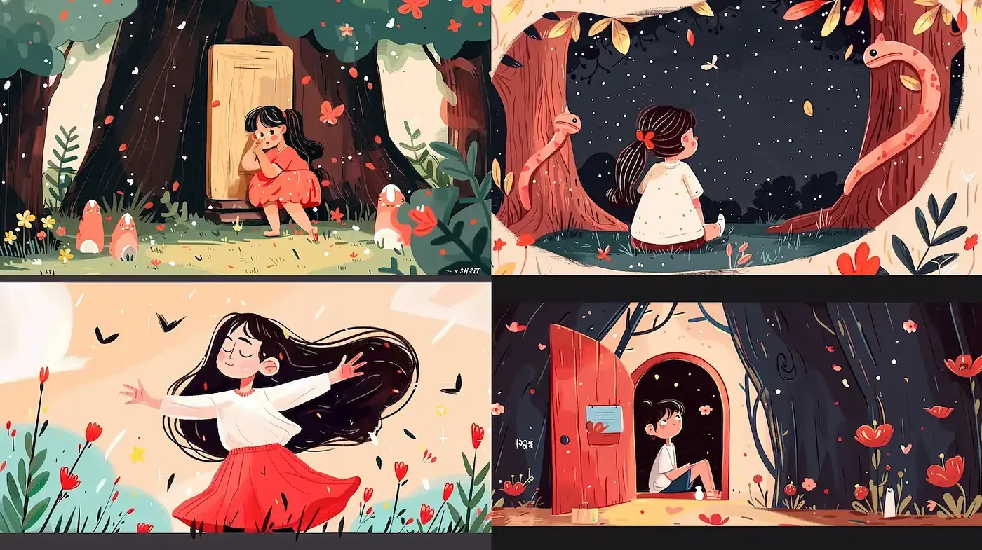 Whimsical and Playful Illustrations with a Magical Touch - Midjourney sref style