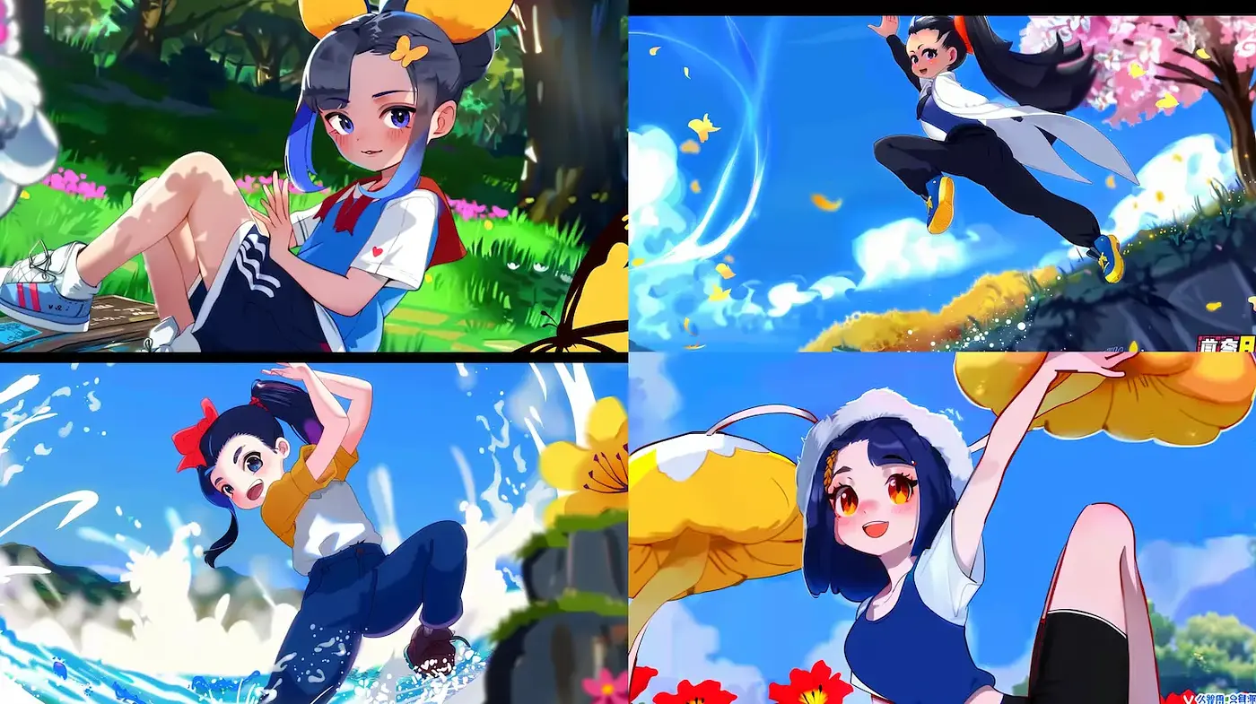 Vibrant youthfulness with a playful essence - Midjourney sref style