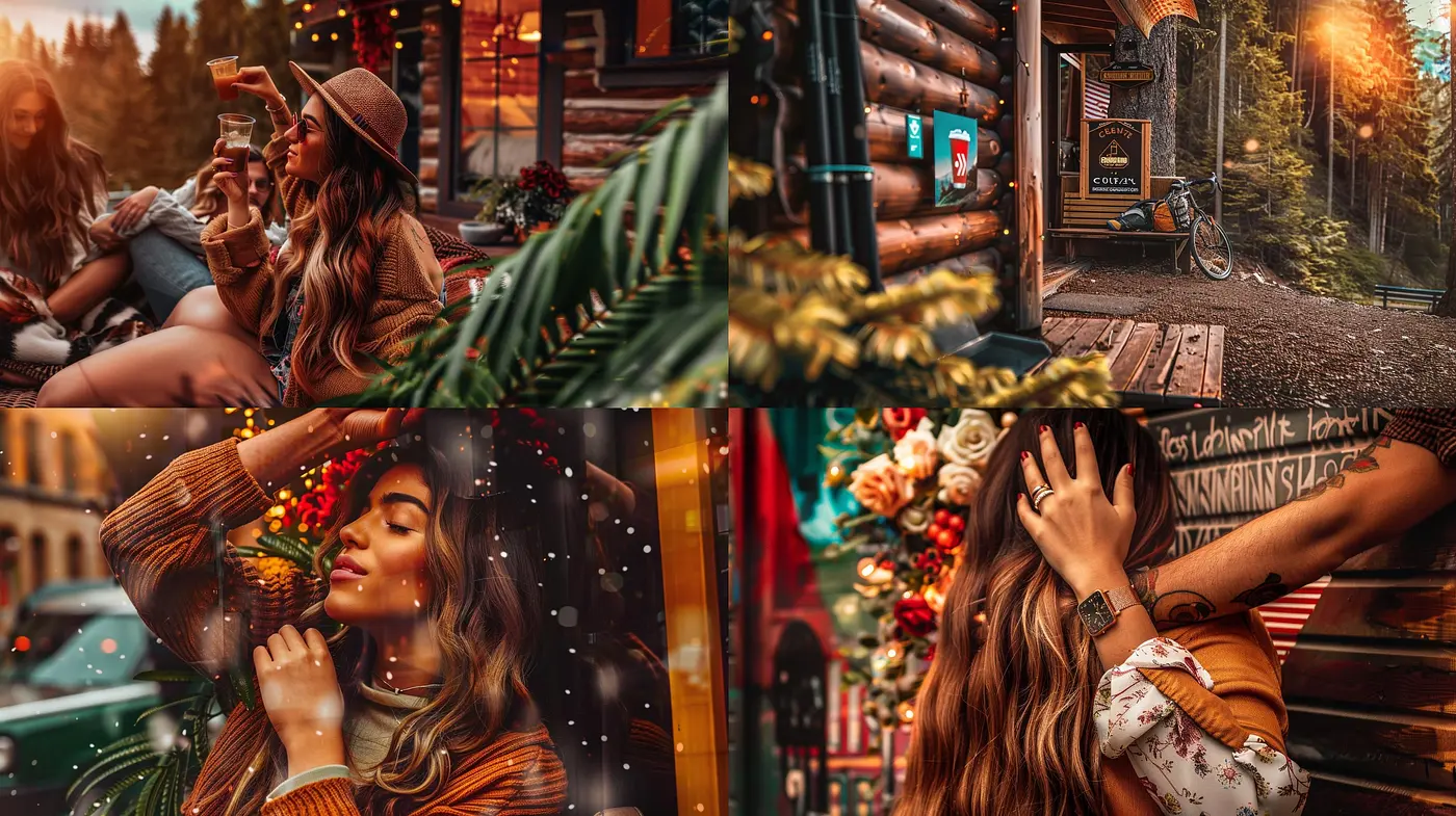Warm Autumnal Hues and Cozy Rustic Ambiance in Photorealistic Digital Art - Midjourney sref style