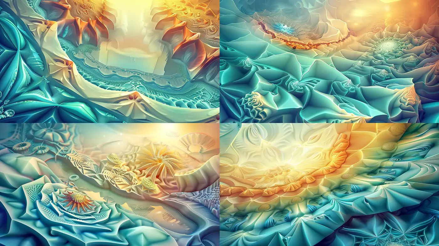 Ethereal Aquatic Dreamscape Textures - Midjourney sref style