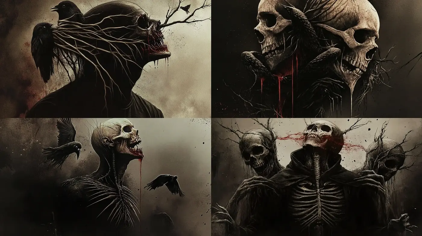 Gothic Macabre: An Ode to the Darkly Surreal - Midjourney sref style