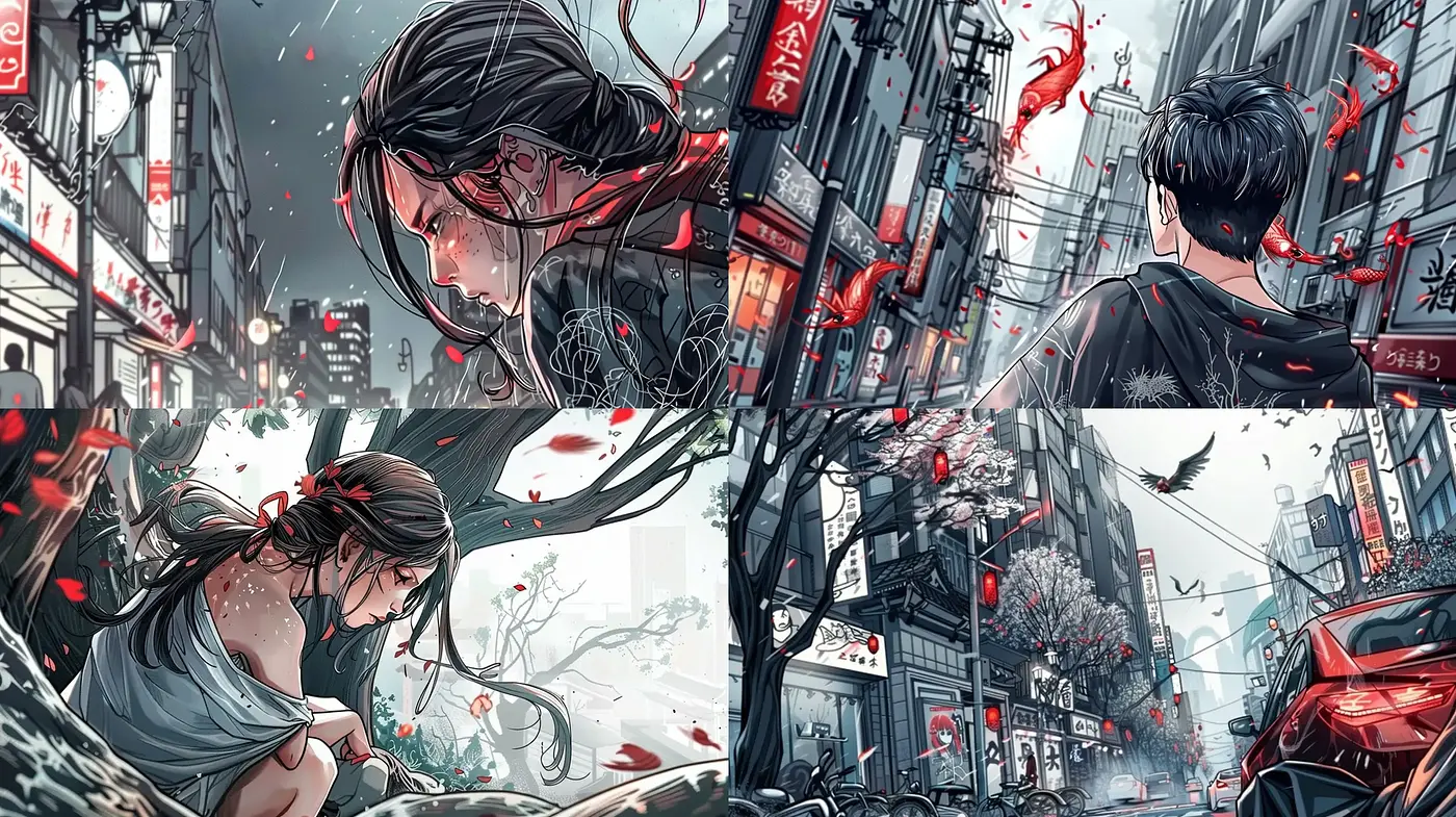 Cyberpunk Metropolis: A Fusion of Neo-Tokyo Aesthetics and Dystopian Sensibilities - Midjourney sref style