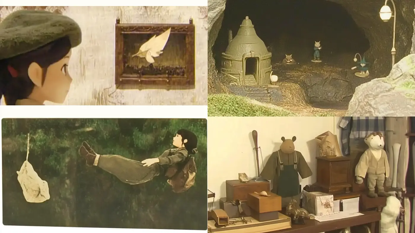 Whimsical Nostalgia in Sepia Tones: Blending Studio Ghibli-inspired Storytelling with Vintage Textures - Midjourney sref style