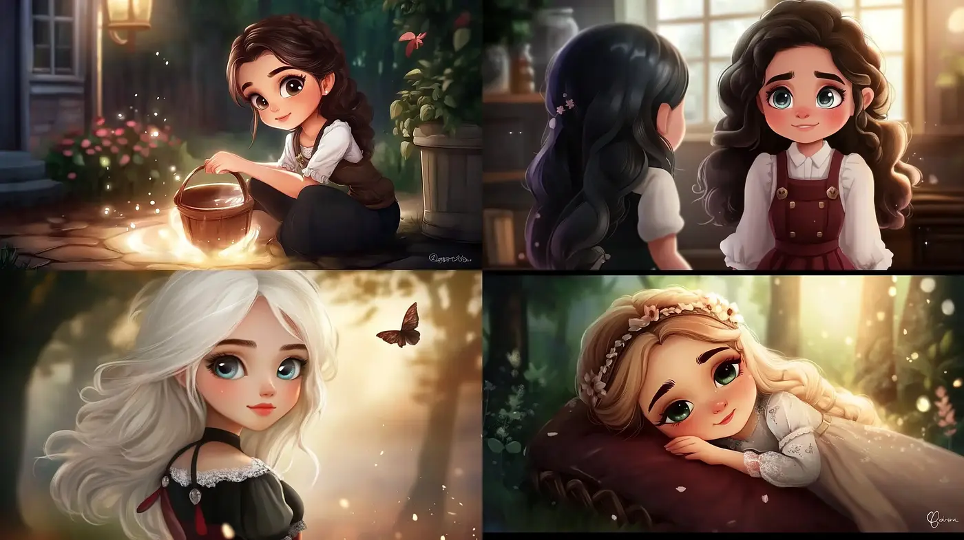 Enchanting Whimsical Portraiture with a Luminous Glow - Midjourney sref style