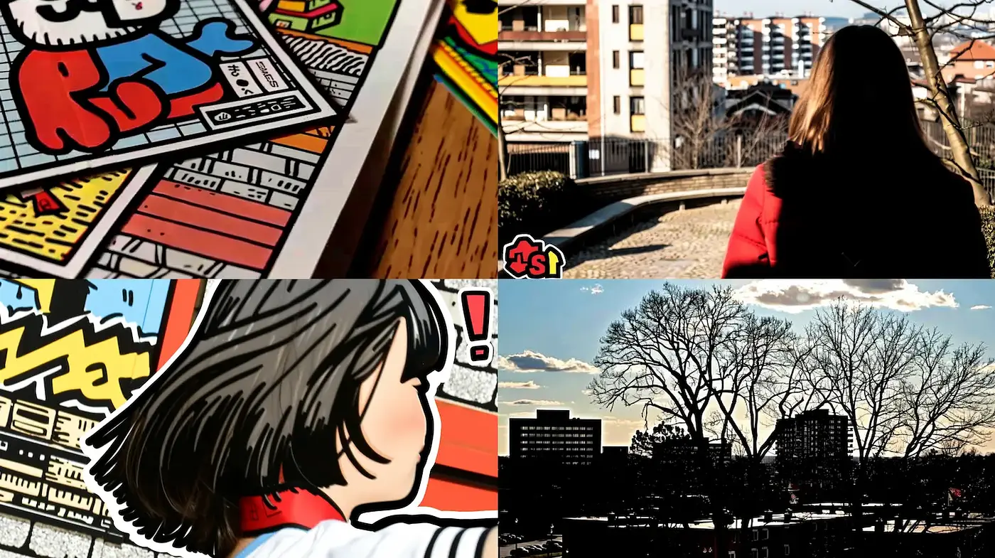 Vibrant Comic-inspired Illustrations with a Modern Urban Touch - Midjourney sref style