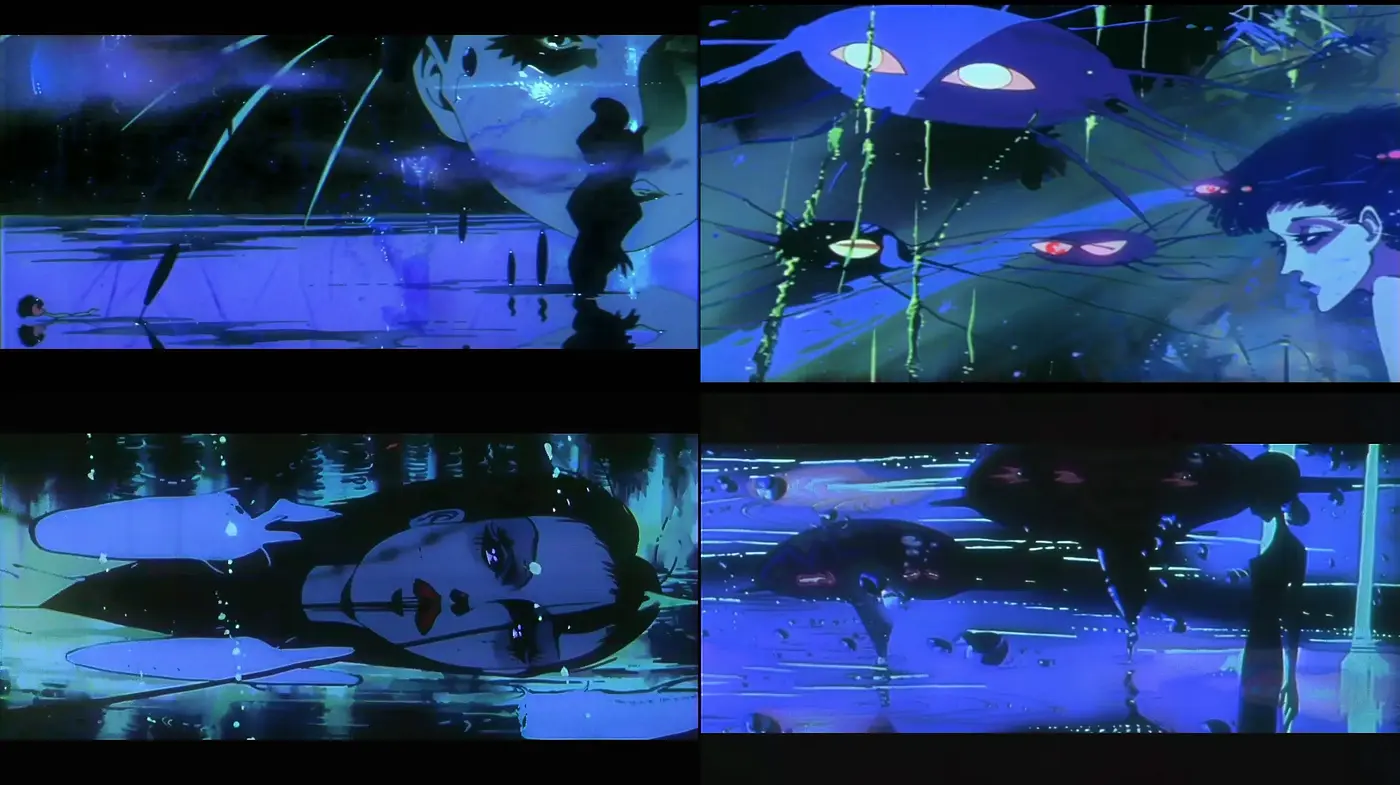 Ethereal Cyberpunk Dreamscape with Neon Anime Influence - Midjourney sref style