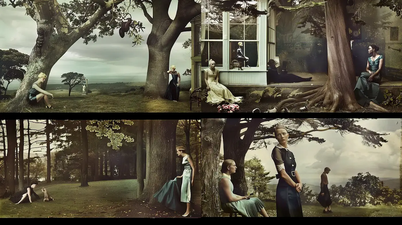 Ethereal and Dreamlike Aesthetic with a Touch of Surrealism - Midjourney sref style