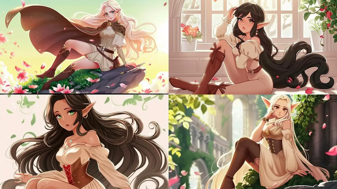 Ethereal Anime Fantasy: A Harmonious Blend of Pastel Hues and Lush Environments - Midjourney sref style