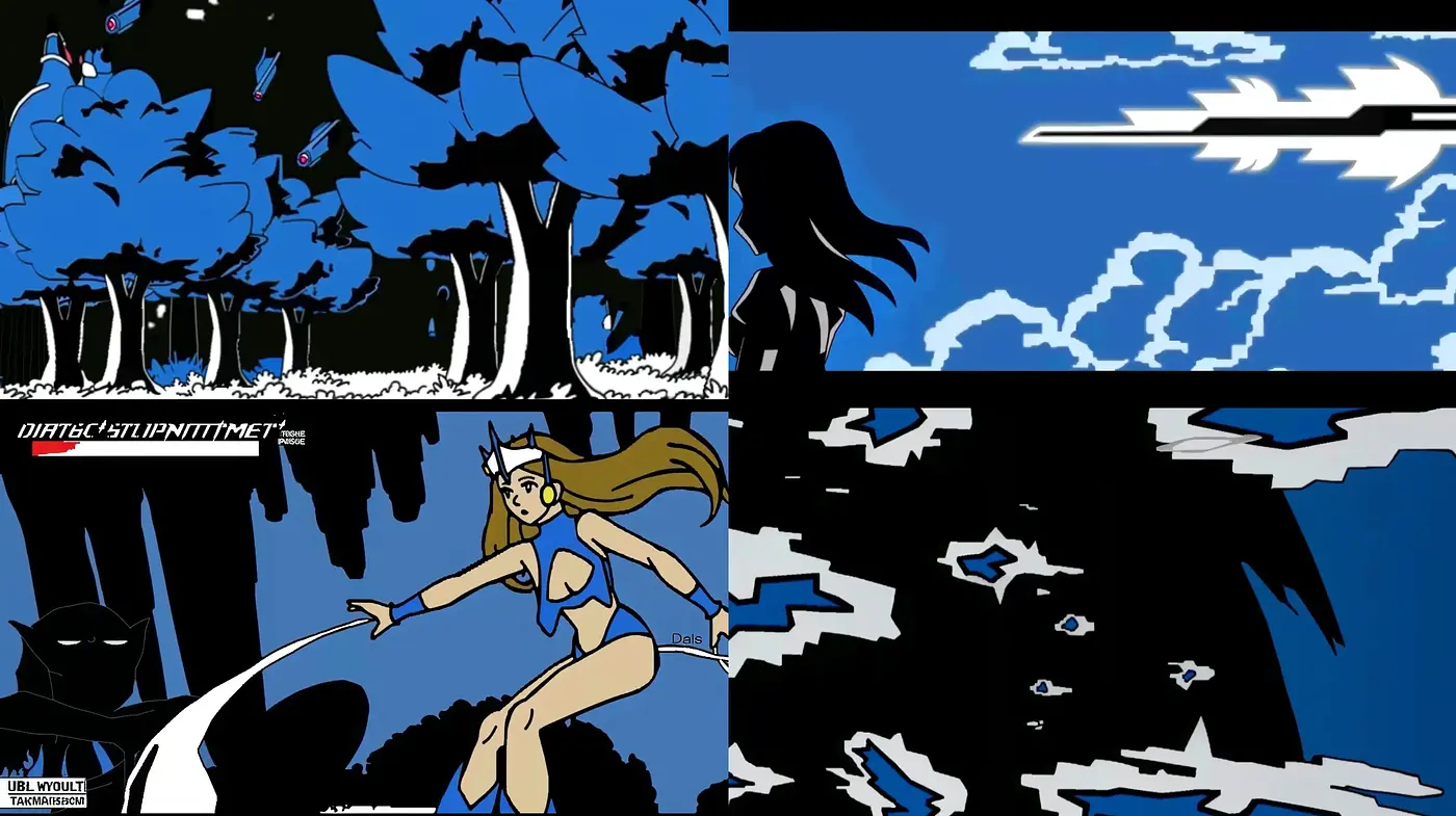 Stark Contrast Pop Art with Graphic Novel Flair - Midjourney sref style