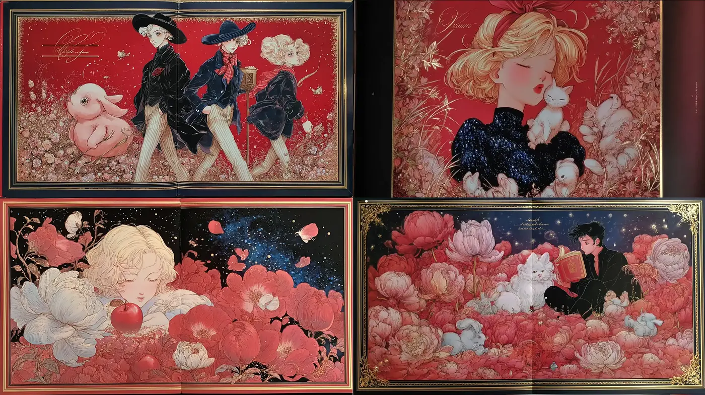 Whimsical Floral Fantasy with a Subdued Elegance - Midjourney sref style