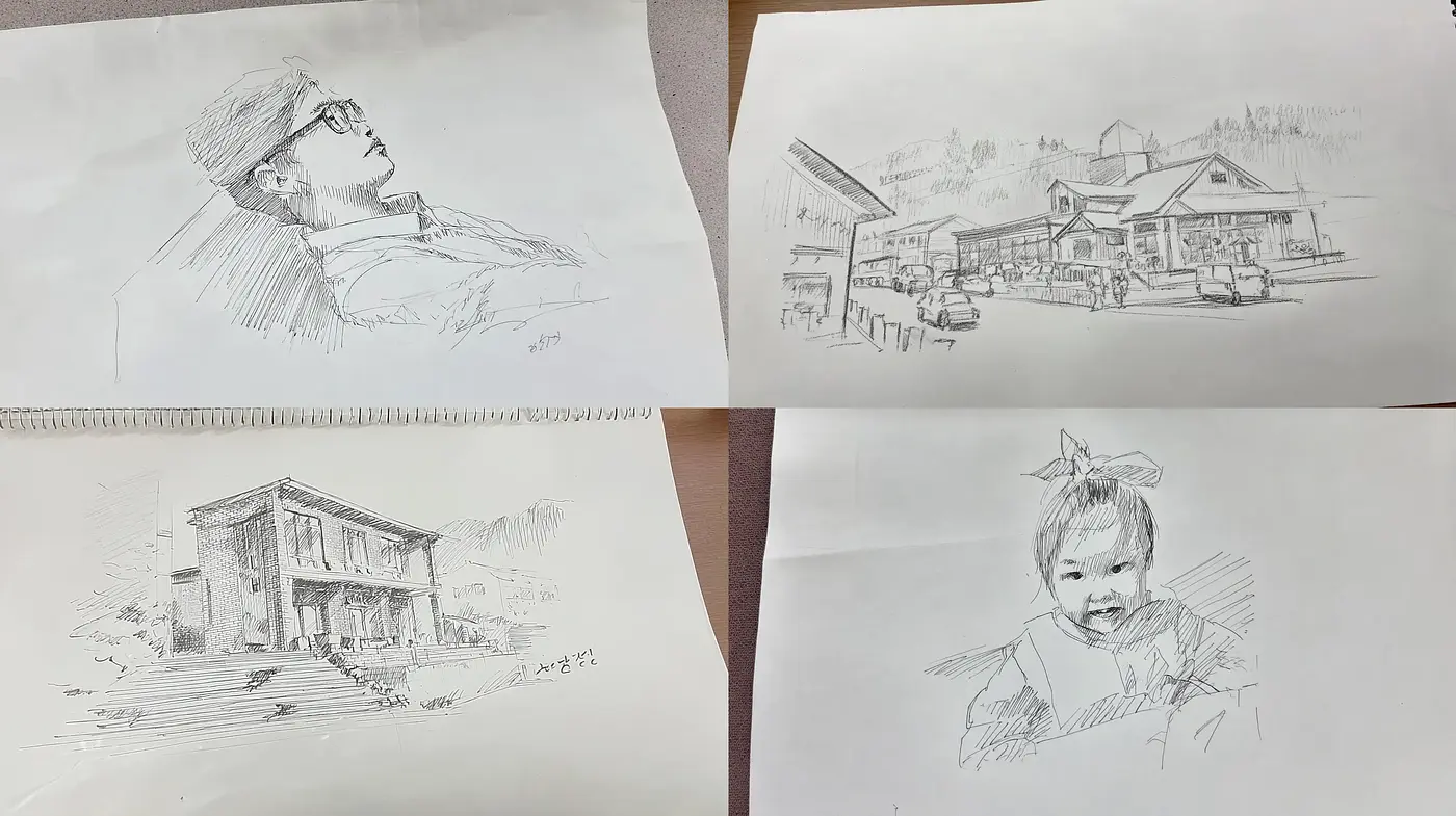 Monochromatic Sketches with a Touch of Realism and Nostalgia - Midjourney sref style