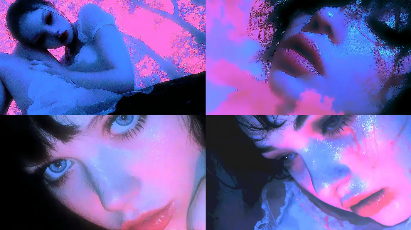 Surreal and Ethereal Aesthetic with Neon Lights and Soft Textures - Midjourney sref style