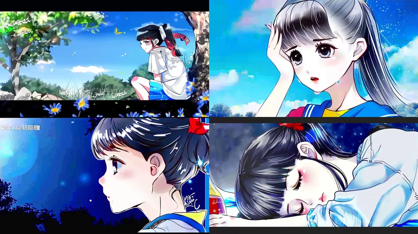 Luminous Serenity in Contemporary Anime-Inspired Digital Art - Midjourney sref style