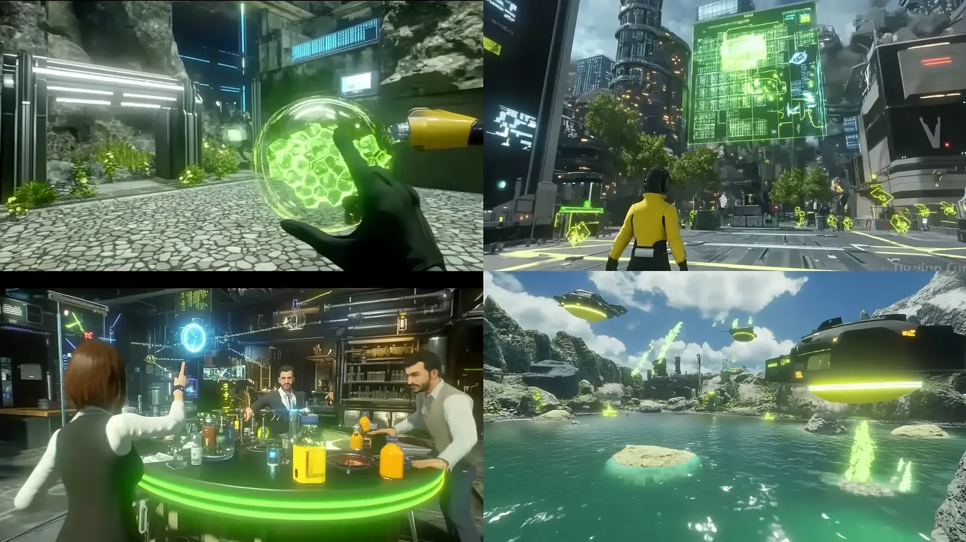 Futuristic Neon-Enhanced World with a Consistent Sci-Fi Essence - Midjourney sref style