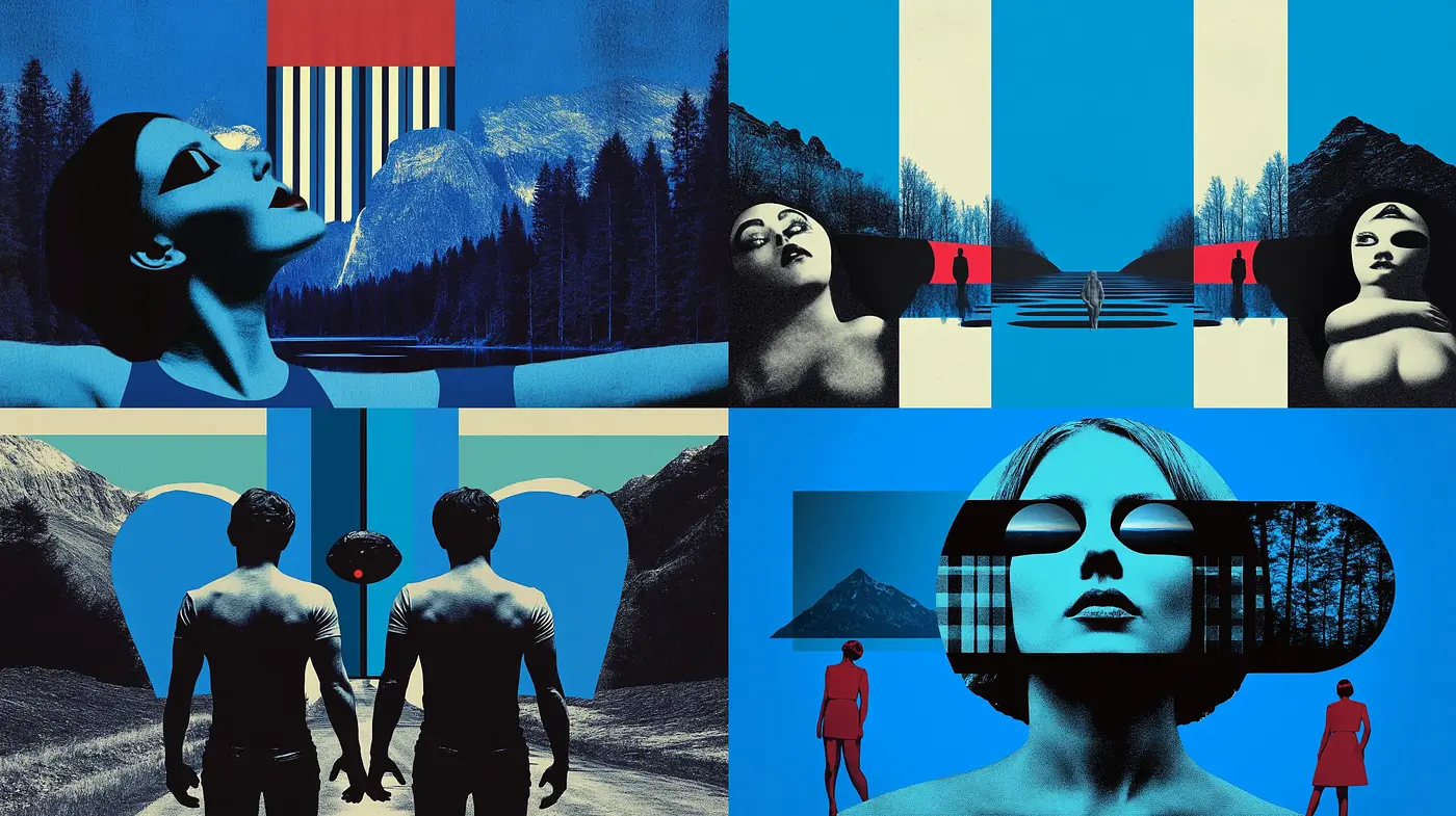 Surreal Retrofuturism with a Cinematic Essence - Midjourney sref style