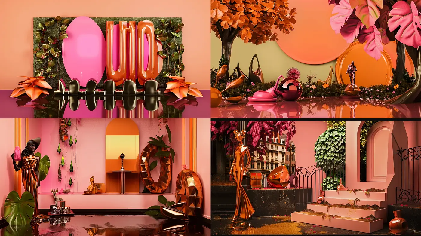 Surreal Orchestration of Warm Hues and Hyperreal Elements - Midjourney sref style