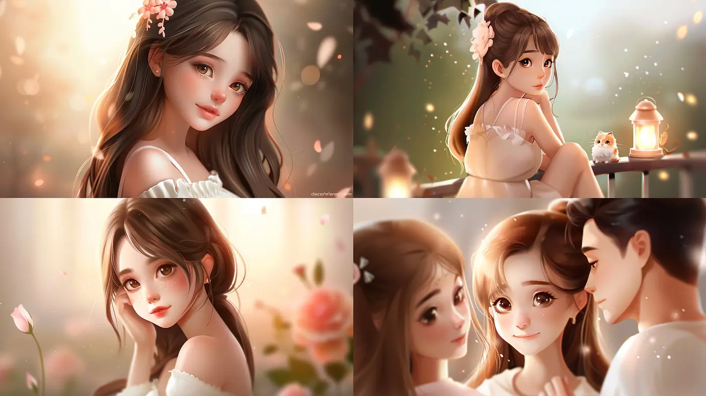 Enchanted Serenity: The Luminous Harmony of Soft Pastels and Ethereal Glow in Digital Illustration - Midjourney sref style