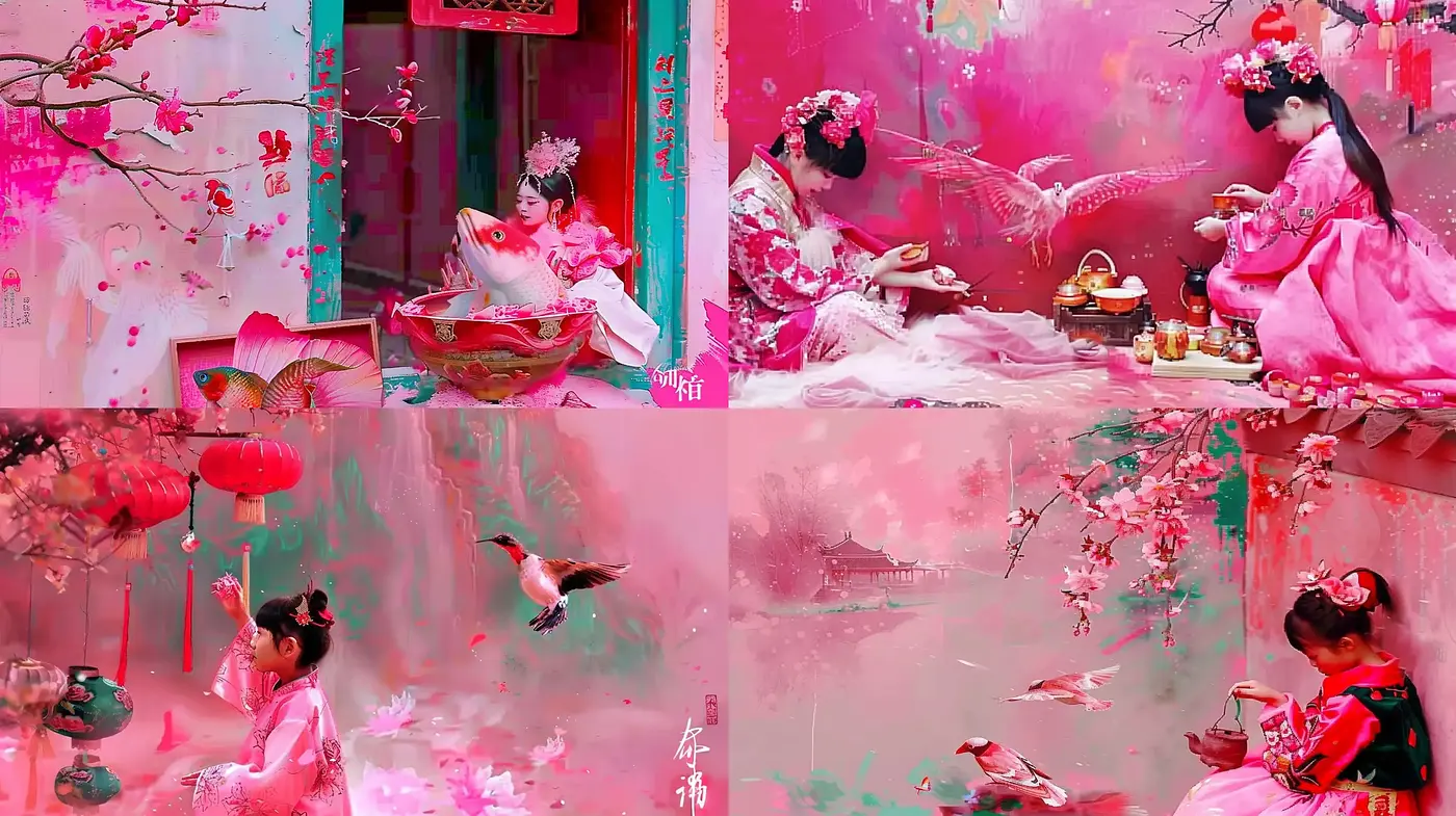 Ethereal Fusion of Eastern Tradition and Contemporary Fantasy - Midjourney sref style