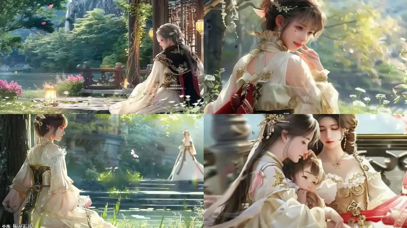 Elegant and Ethereal Fantasy Aesthetic with Detailed Textures - Midjourney sref style