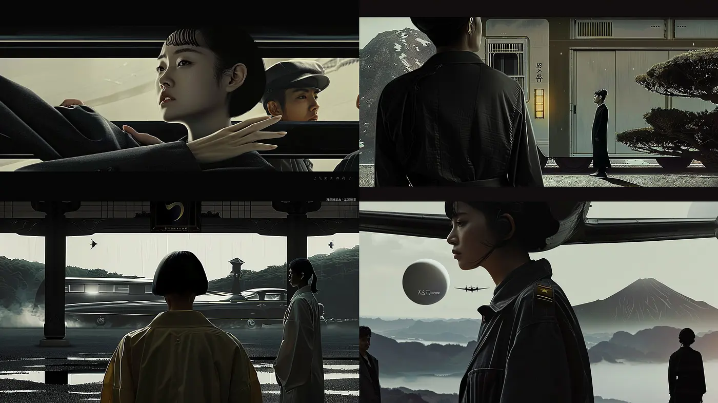 Ethereal Monochrome Moments with Subtle Hues of a Distant Dream - Midjourney sref style