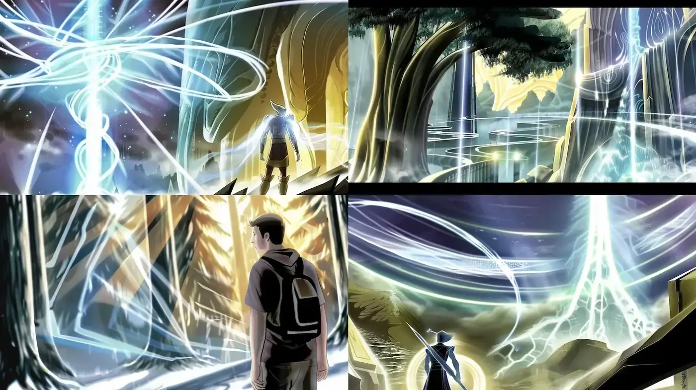 Ethereal Luminance in Surreal Landscapes: A Fusion of Light and Nature - Midjourney sref style