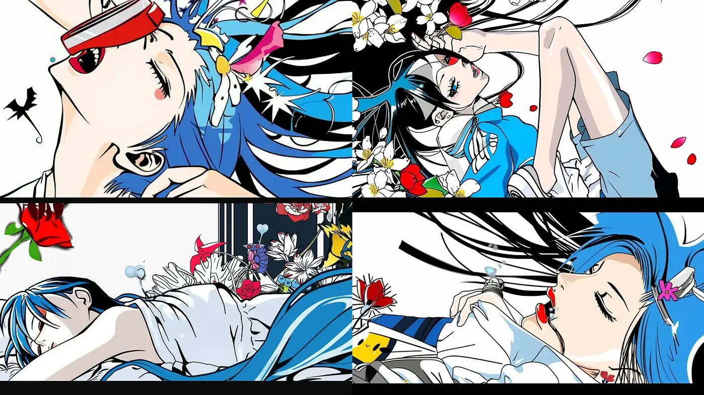 Vibrant Anime-Inspired Digital Art with Bold Outlines and Pop Art Influence - Midjourney sref style