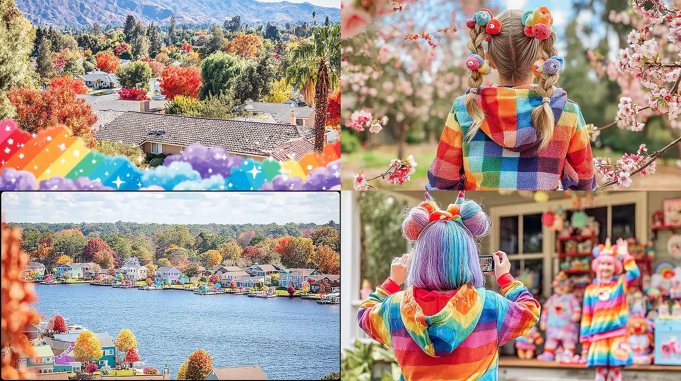 Vibrant and Whimsical Colorful Aesthetic with a Playful Touch - Midjourney sref style