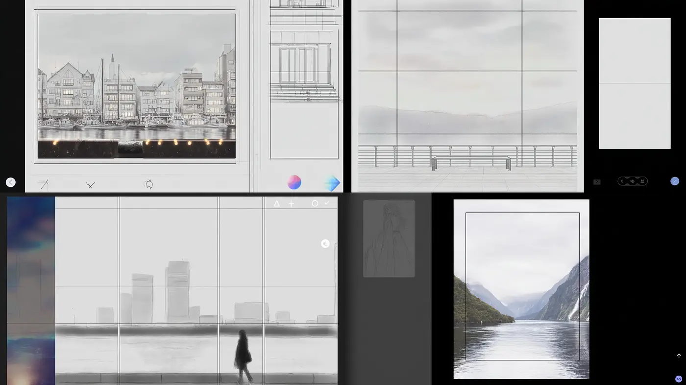 Subtle Minimalism with Ethereal Perspectives - Midjourney sref style