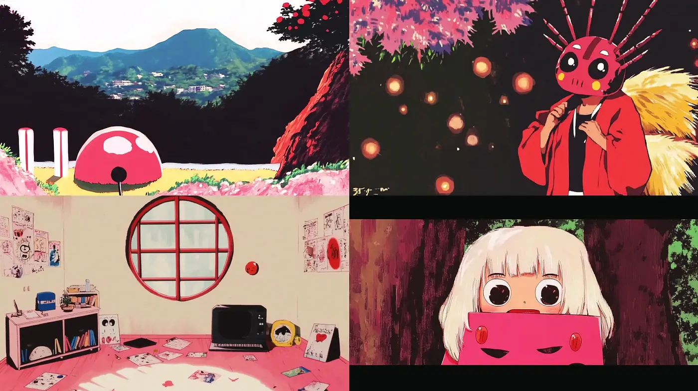 Vibrant Anime-Inspired Essence with Studio Ghibli Influences - Midjourney sref style