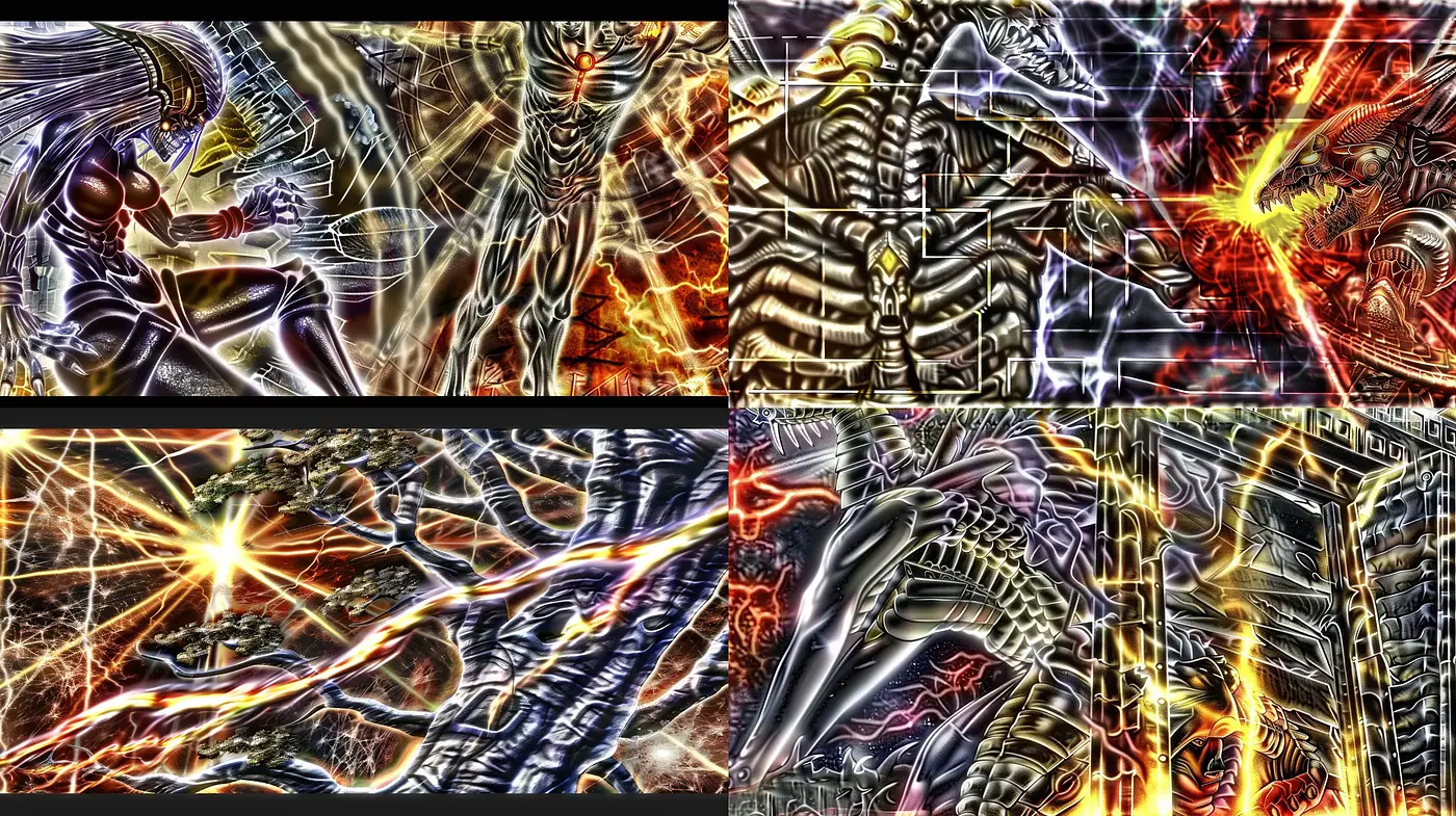 Futuristic Metallic Symphony in Vivid HDR - Midjourney sref style