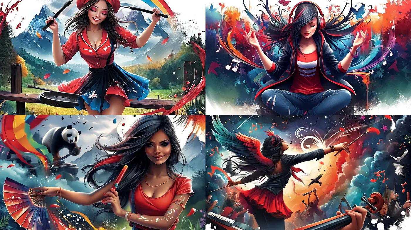 Ethereal Dreamscape: A Fusion of Vivid Hues and Fantasy Realism - Midjourney sref style