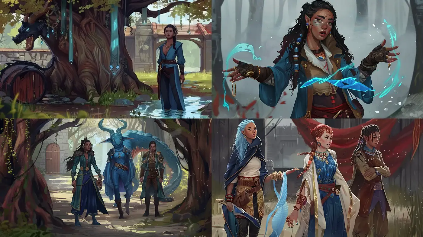 Enchanted Fantasy Realism with Ethereal Hues - Midjourney sref style