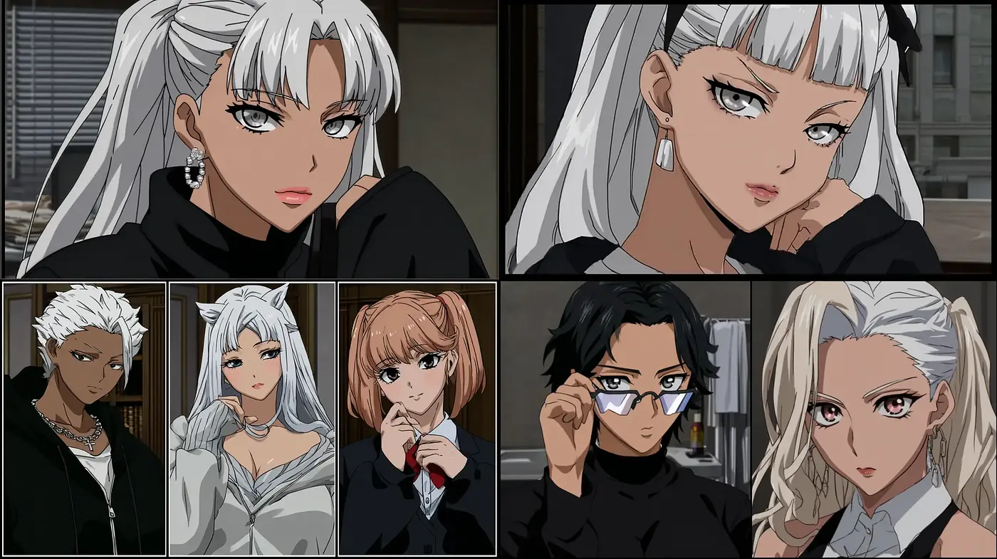 Stylized Character Portraits with an Edgy, Contemporary Vibe - Midjourney sref style