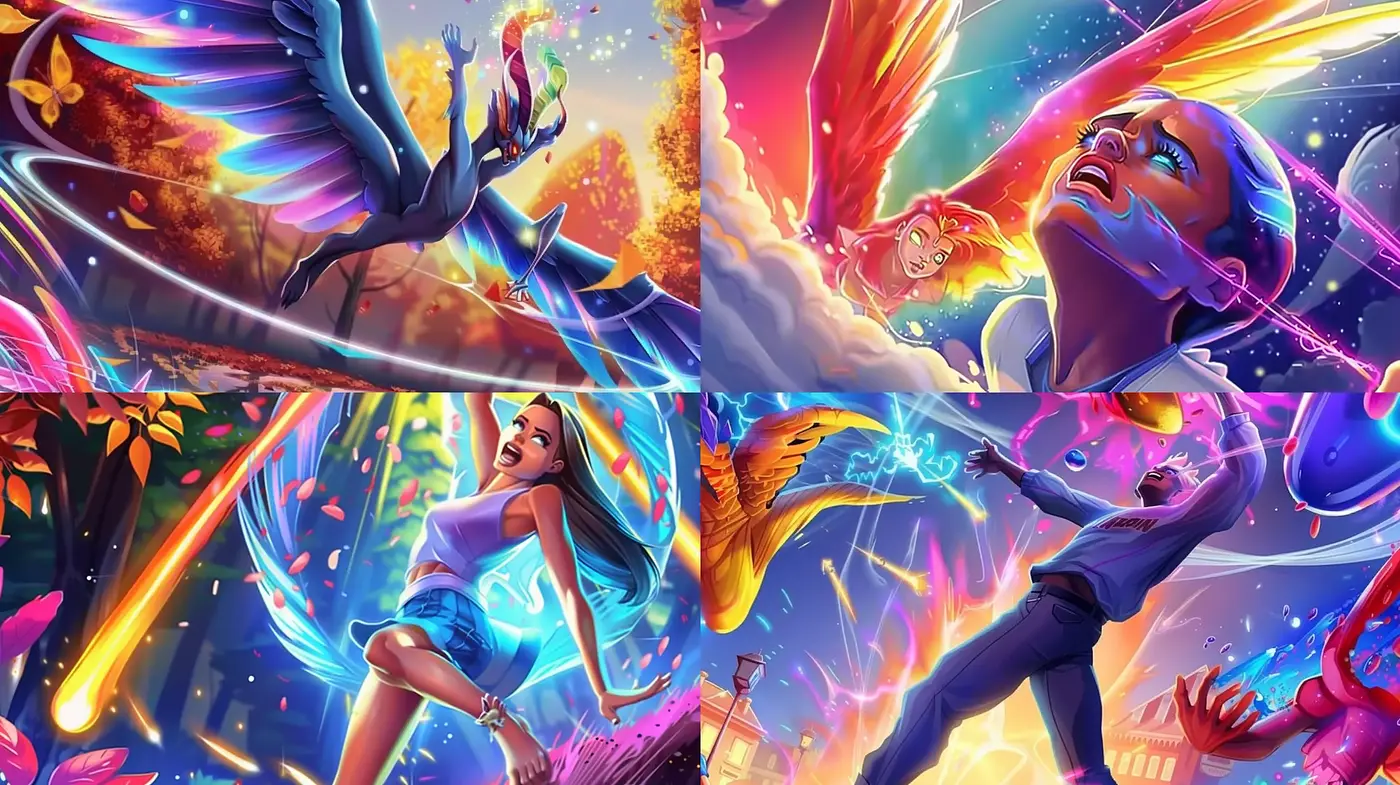 Vibrant Dreamscapes: A Fusion of Surrealism and Digital Artistry - Midjourney sref style
