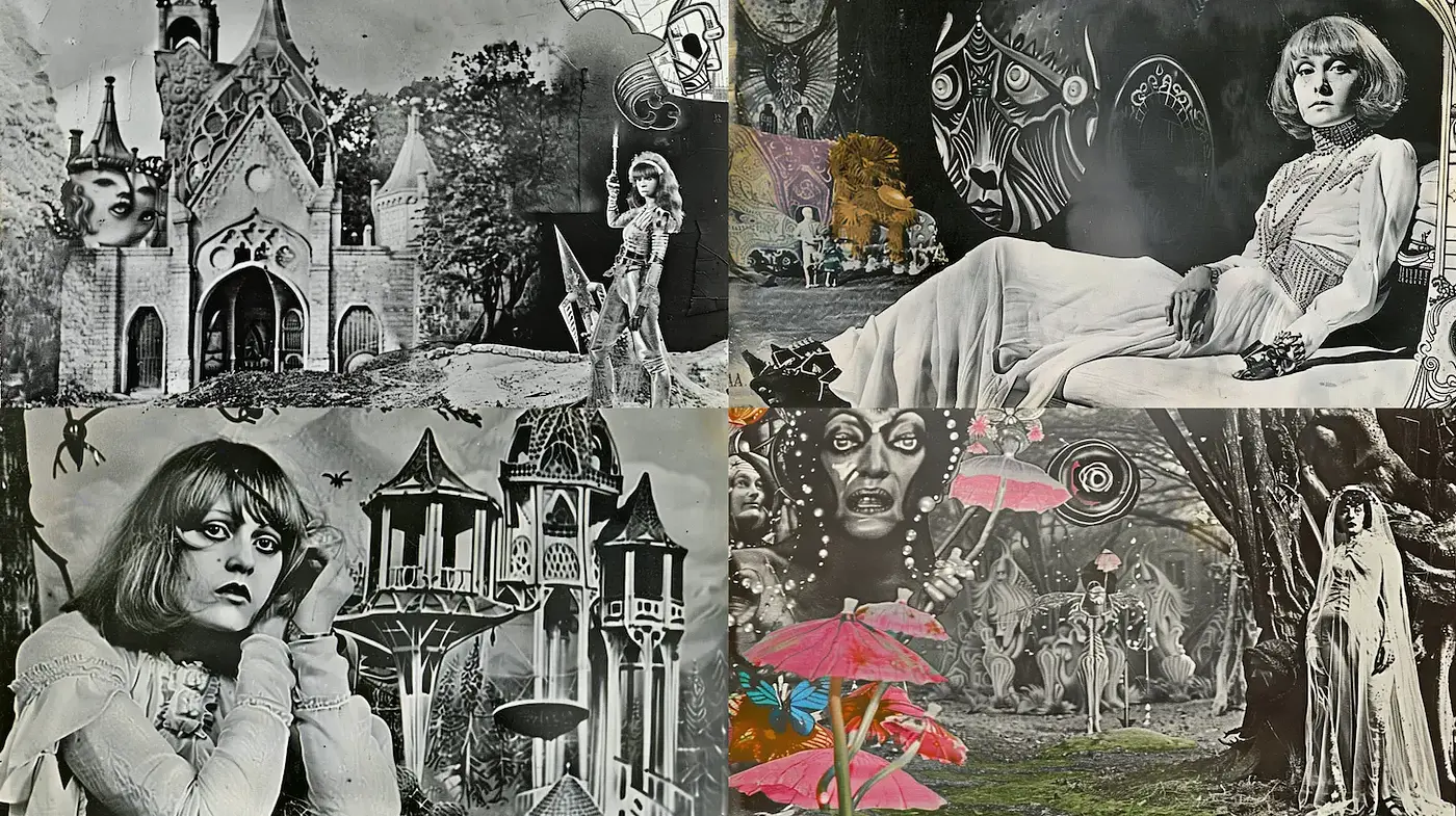 Surreal Vintage Aesthetic with Mystical Elements - Midjourney sref style