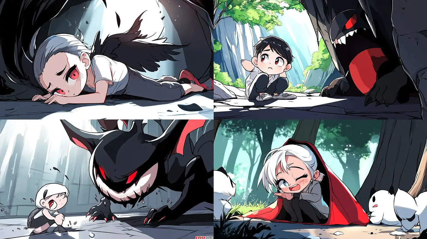 Dynamic Anime-Inspired Storybook Illustrations - Midjourney sref style