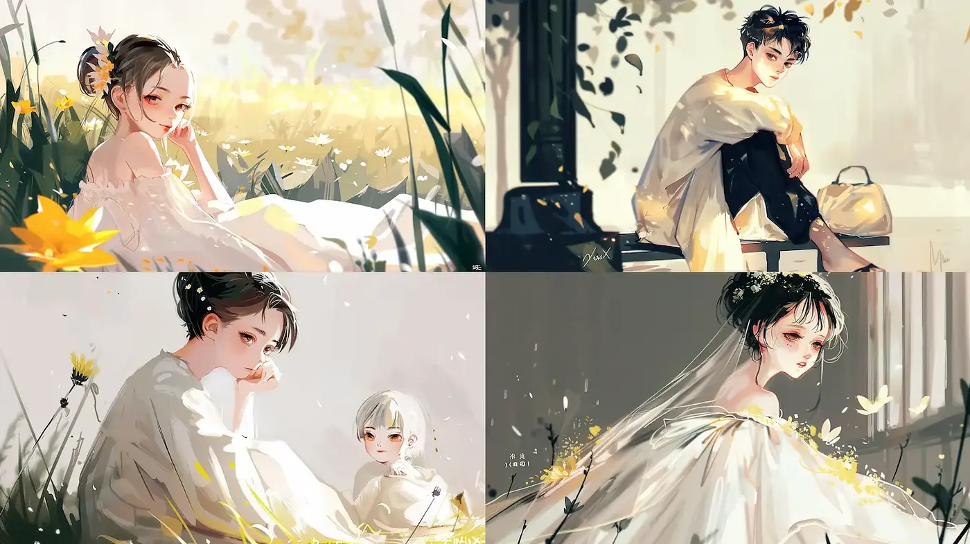 Ethereal and Dreamy Illustration with Soft Ethereal Quality - Midjourney sref style