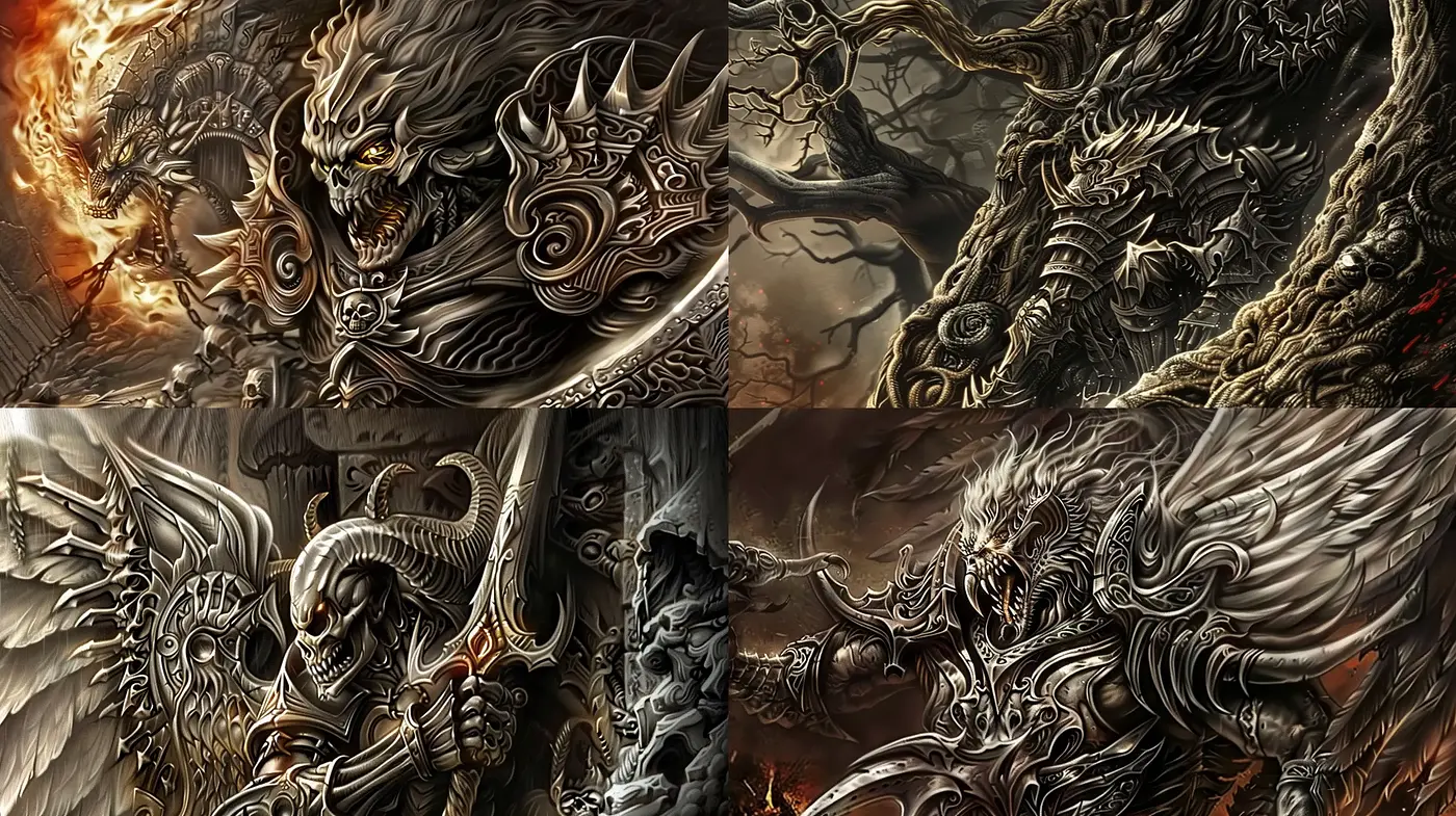 Ethereal Bronzed Fantasy Realism - Midjourney sref style