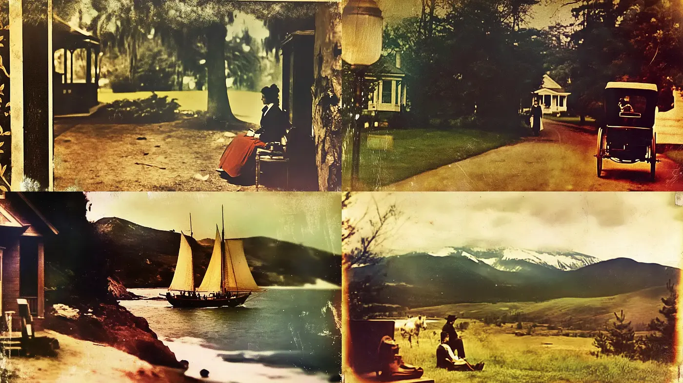 Sepia-Toned Time Capsule: A Homage to Early Photography - Midjourney sref style
