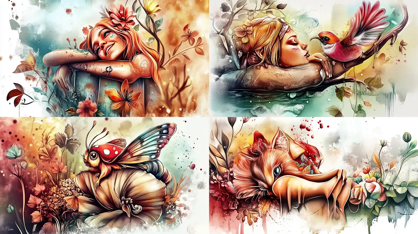 Enchanted Autumn Dreamscape Fusion - Midjourney sref style
