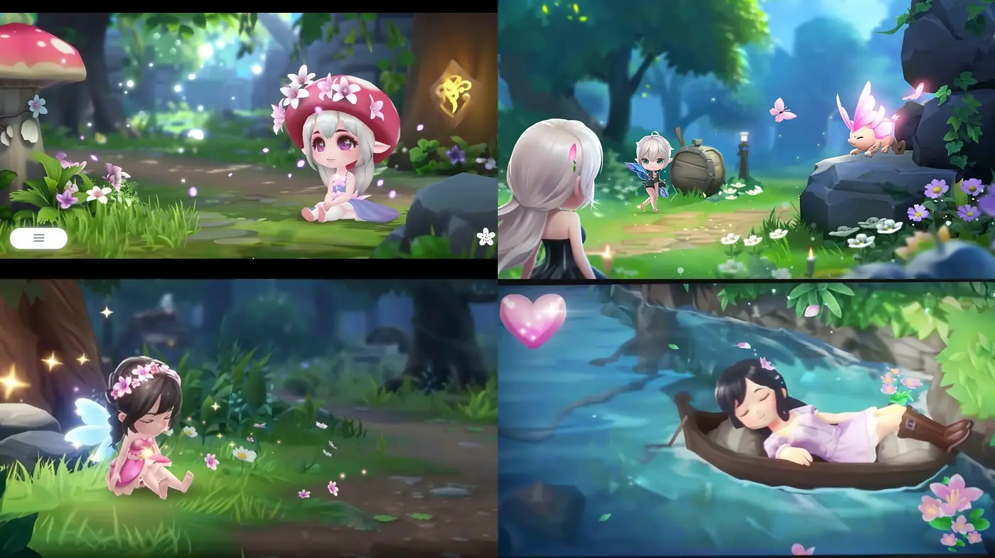 Enchanted Pastel Dreamscape with a Whimsical Anime Essence - Midjourney sref style