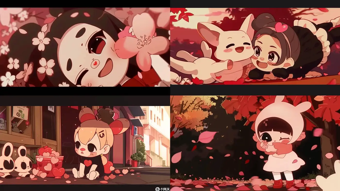 Charming Autumnal Anime-Inspired Illustrations with Heartwarming Tones - Midjourney sref style