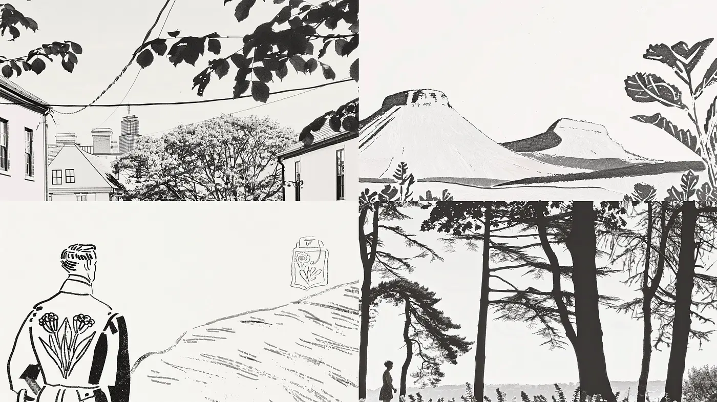 Monochromatic Serenity: A Synchronous Harmony of Simplified Forms and Calm Tones - Midjourney sref style
