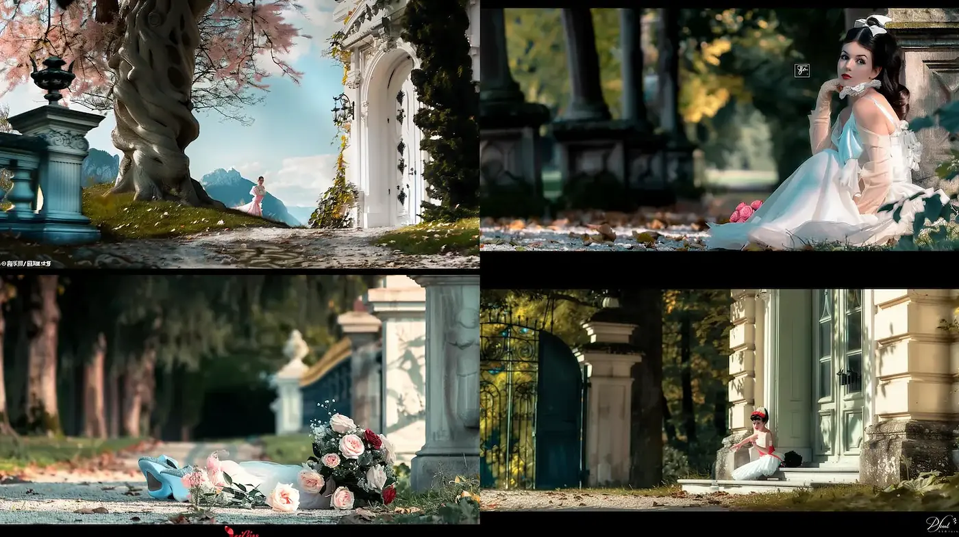 Whimsical and ethereal elegance with a contemporary twist - Midjourney sref style
