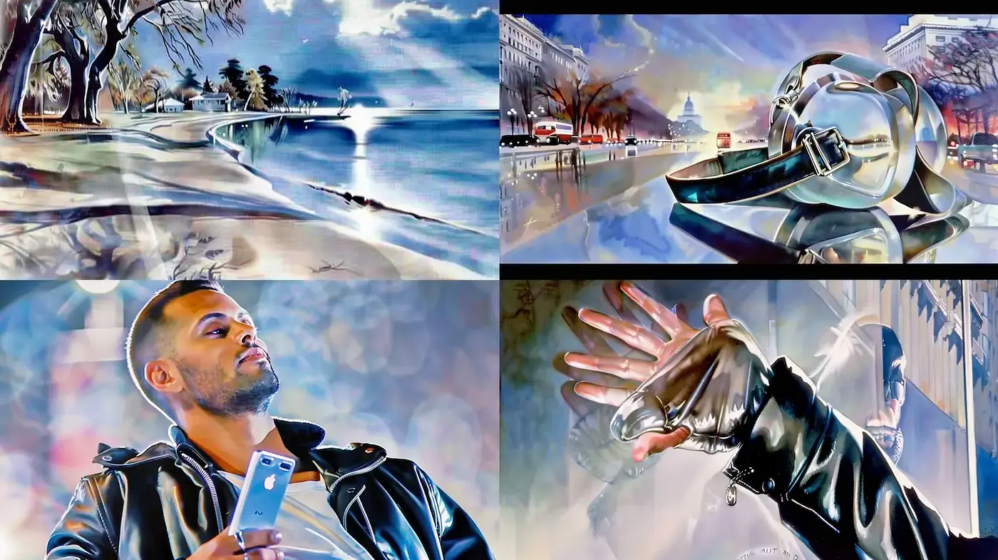 Cinematic and Dreamy Visual Style with a Touch of Surrealism - Midjourney sref style