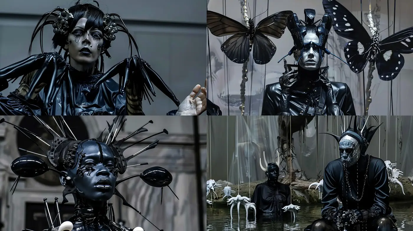 Monochromatic Ethereal Butterfly Avant-Garde - Midjourney sref style