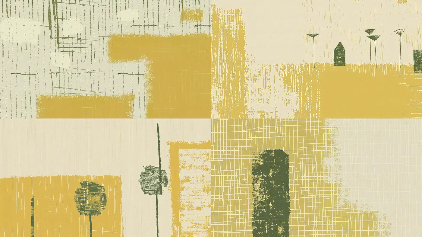 Abstract Textural Harmony in Earthy Tones - Midjourney sref style