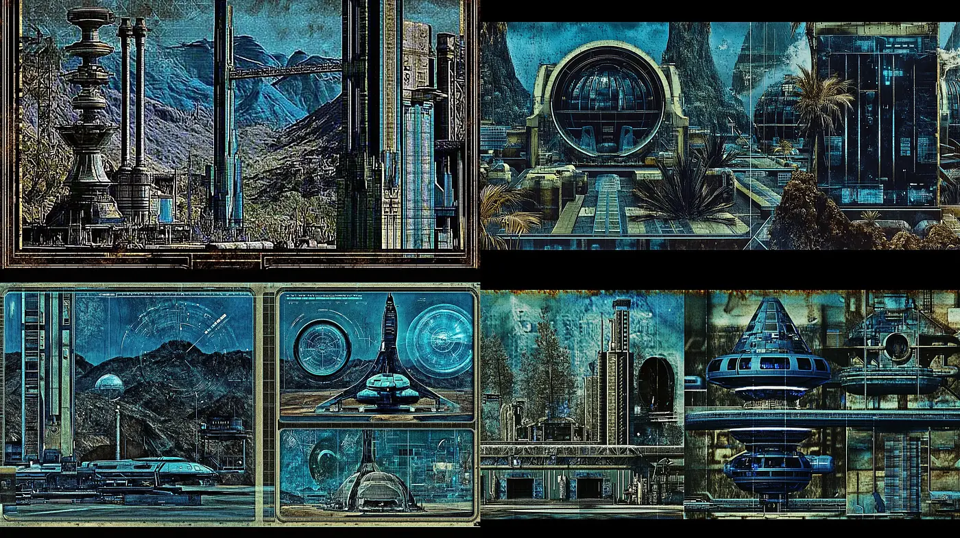 Ethereal Cyber Aquatica: A Harmony of Futuristic Visions and Underwater Serenity - Midjourney sref style