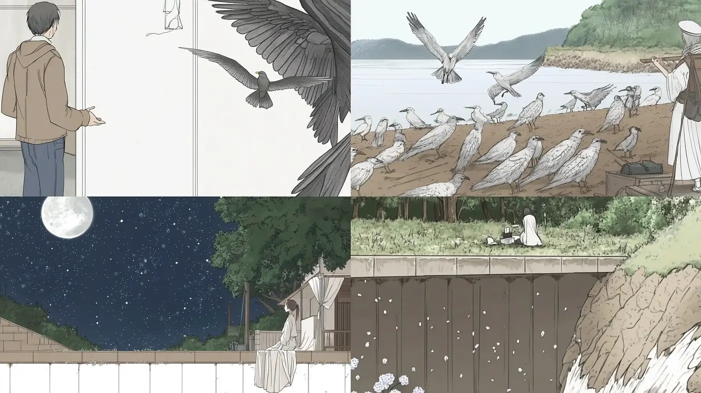 Tranquil Narratives in a Soft, Earthy Aesthetic - Midjourney sref style